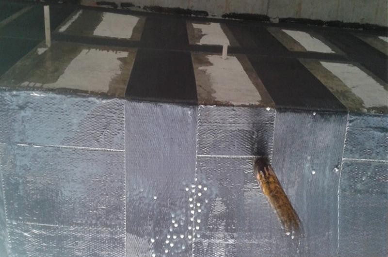 翠屏楼板使用碳纤维加固